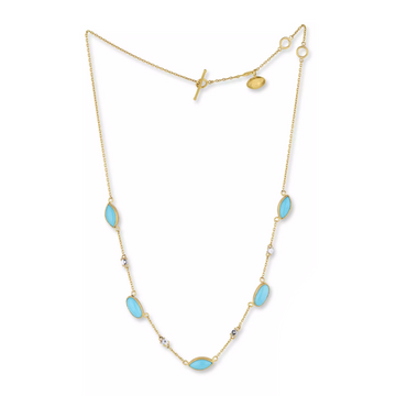 Sleeping Beauty Turquoise and diamond Sloane Sweet Necklace