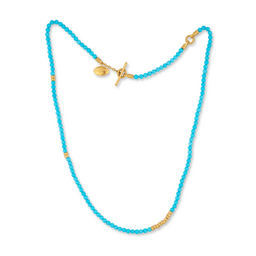 Armenian Turquoise and 24k Gold Sarah Necklace