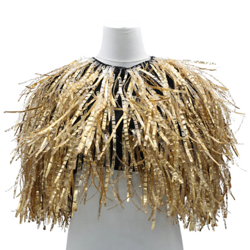 Recycled Plastic Capelet - Gold