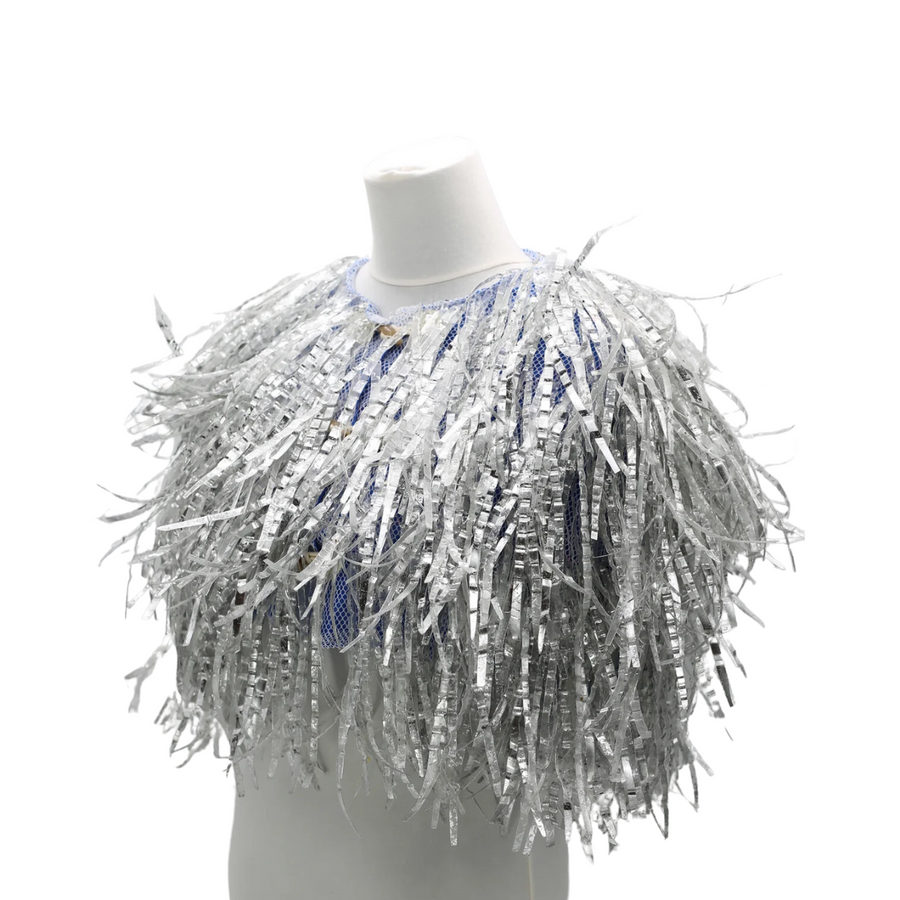 Recycled Plastic Capelet - Silver