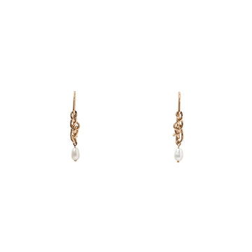 14k gold Midnight Pearl Earring