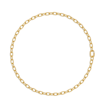 18k gold and diamond Thor(vi) Chain Link Necklace