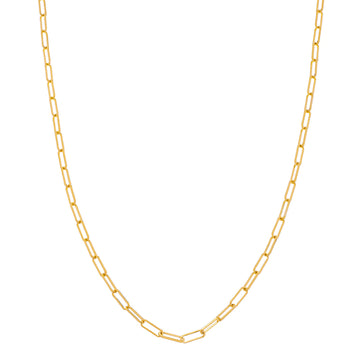 Paper Clip Chain - 14K Yellow Gold