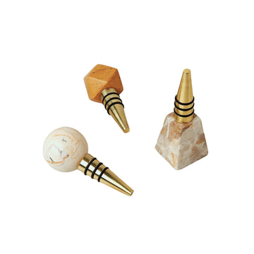 Marble Bottle Stoppers - Assorted