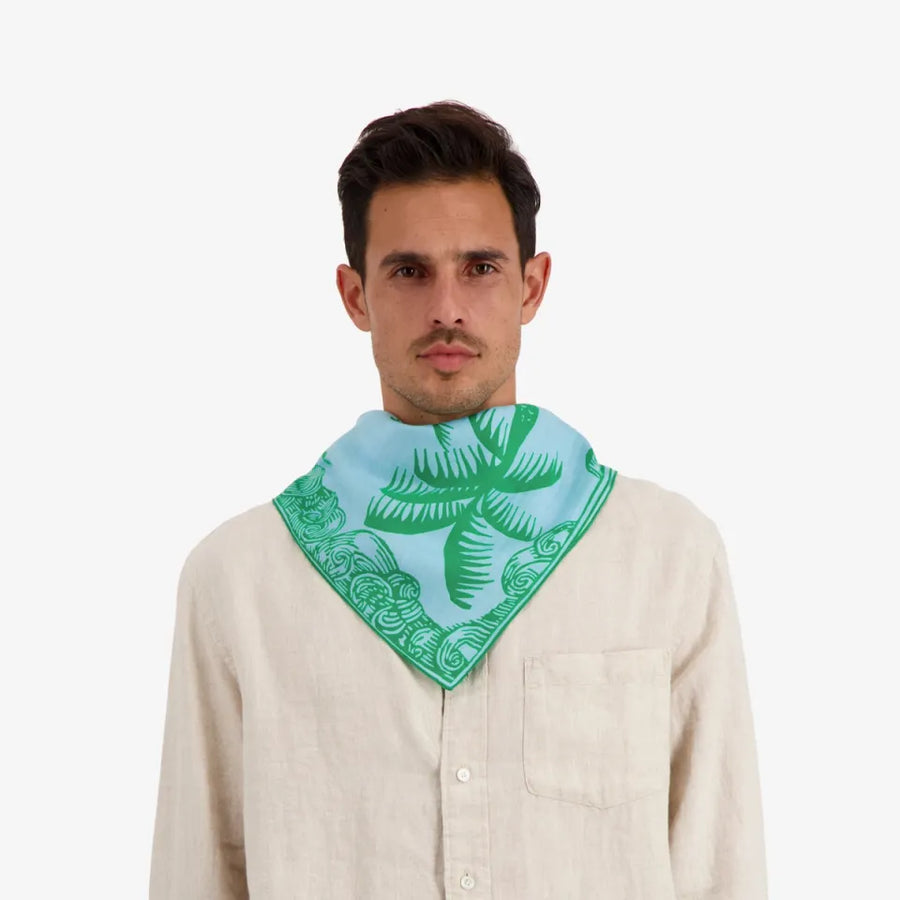 DUFY TURQUOISE Square CARRE scarf