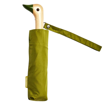 Olive 100% recycled plastic bottle Compact Duck Umbrella