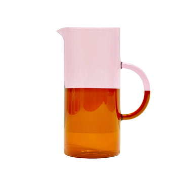 Two Tone Pitcher - Pink/Amber