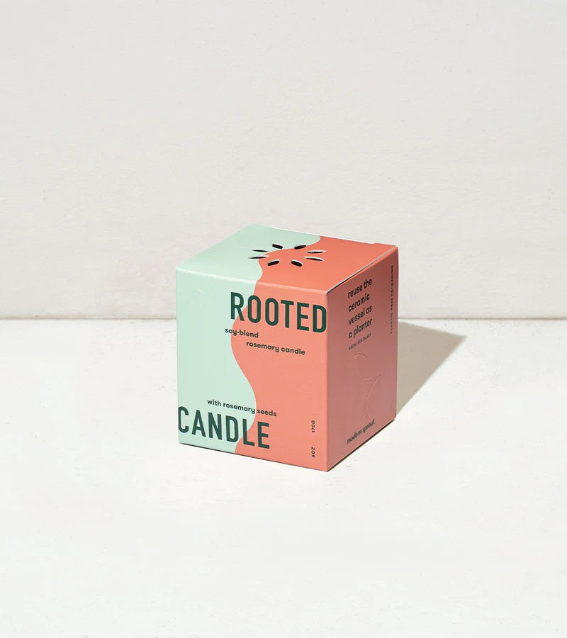 Rooted Candle - Rosemary and Cucumber