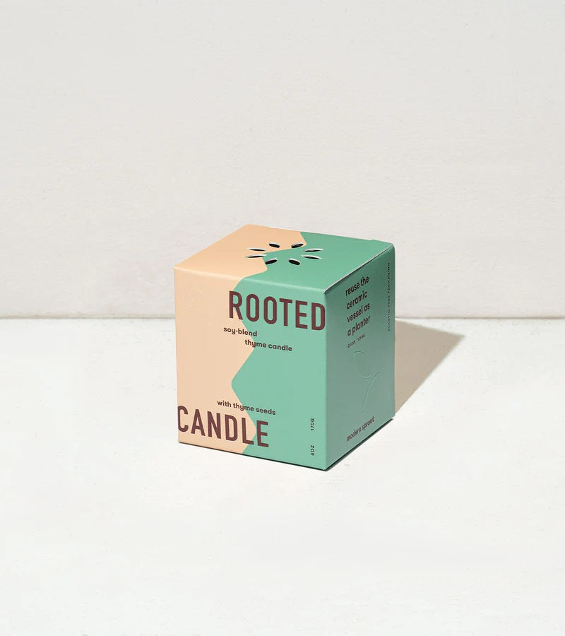 Rooted Candle - Thyme and Tonka Bean