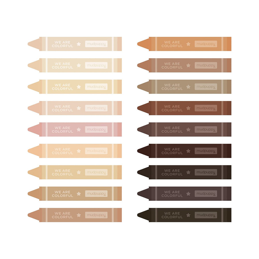 We are Colorful Skin Tone Crayon Set
