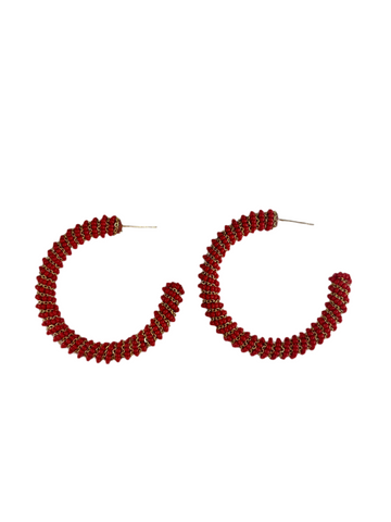 Zareen Earrings - red
