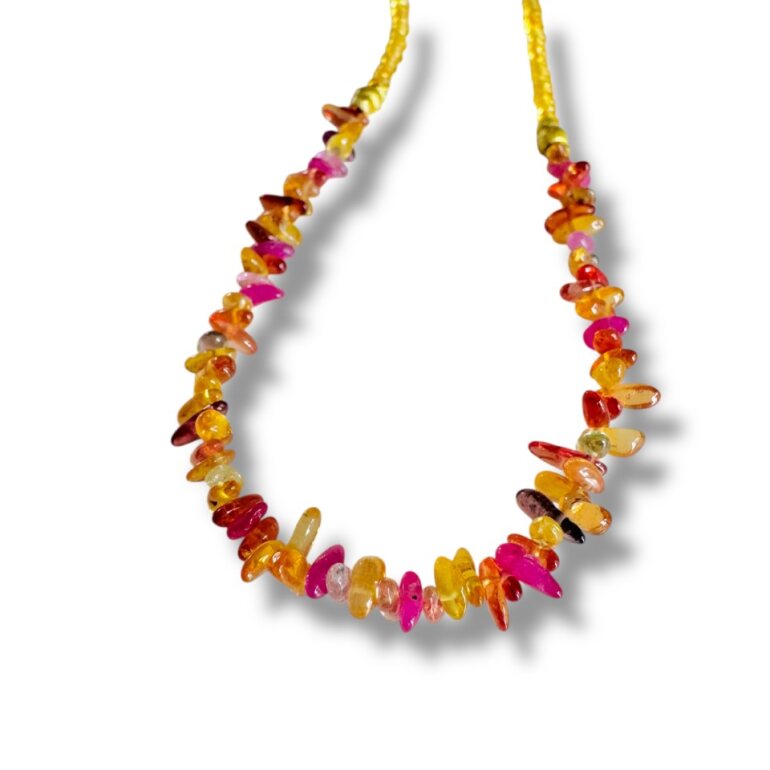 Do the Twist Funfetti Sapphire Necklace