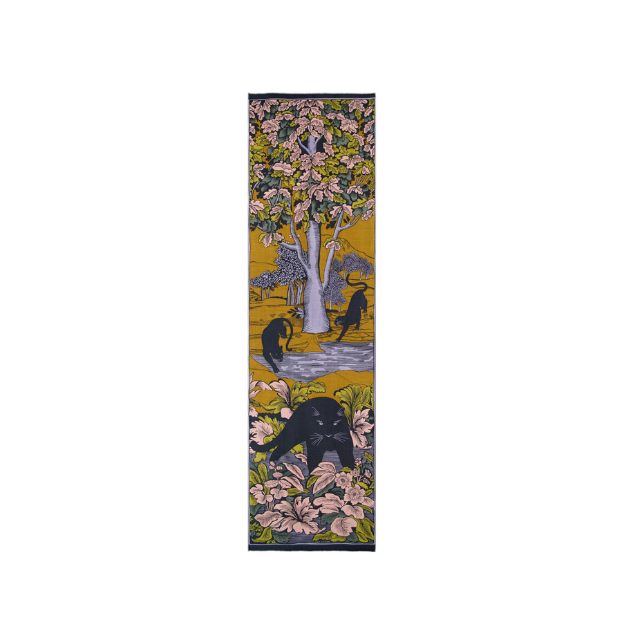 Scarf 55 - PANTHERE GOLDEN BROWN