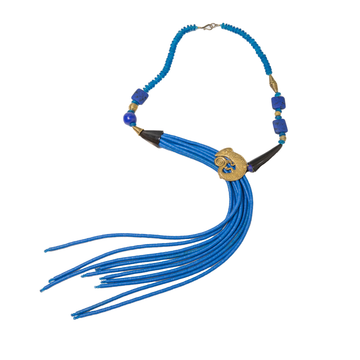 Cobalt Iguana Necklace
