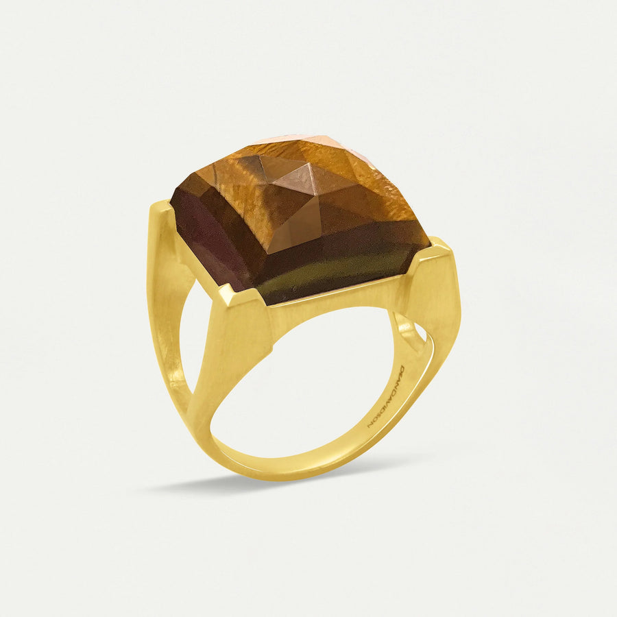 Tiger's Eye PLAZA RING - Size 7