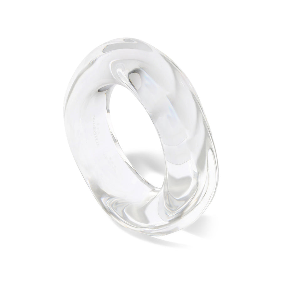 Liquid Lucite Wavy Bangle Bracelet - S/M