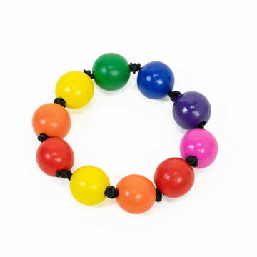 Wooden Beads Bracelet - Rainbow