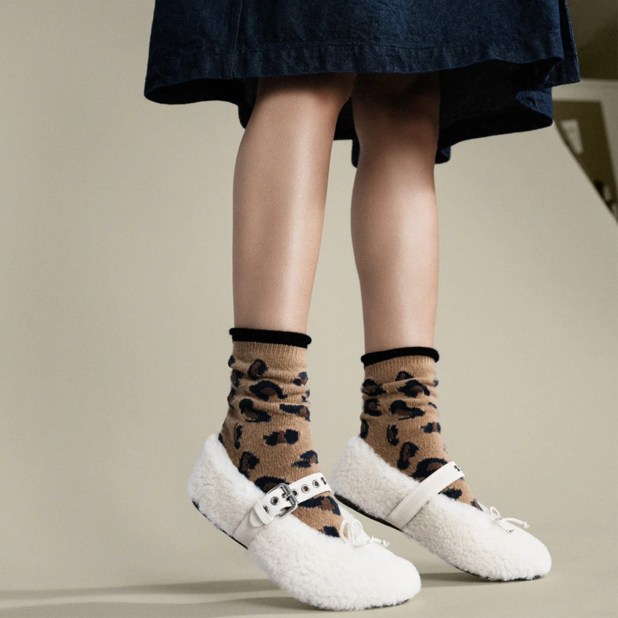 Cheetah Cashmere Crew