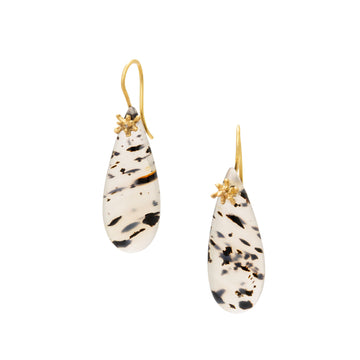 One of a Kind Montana Agate Drop Earrings