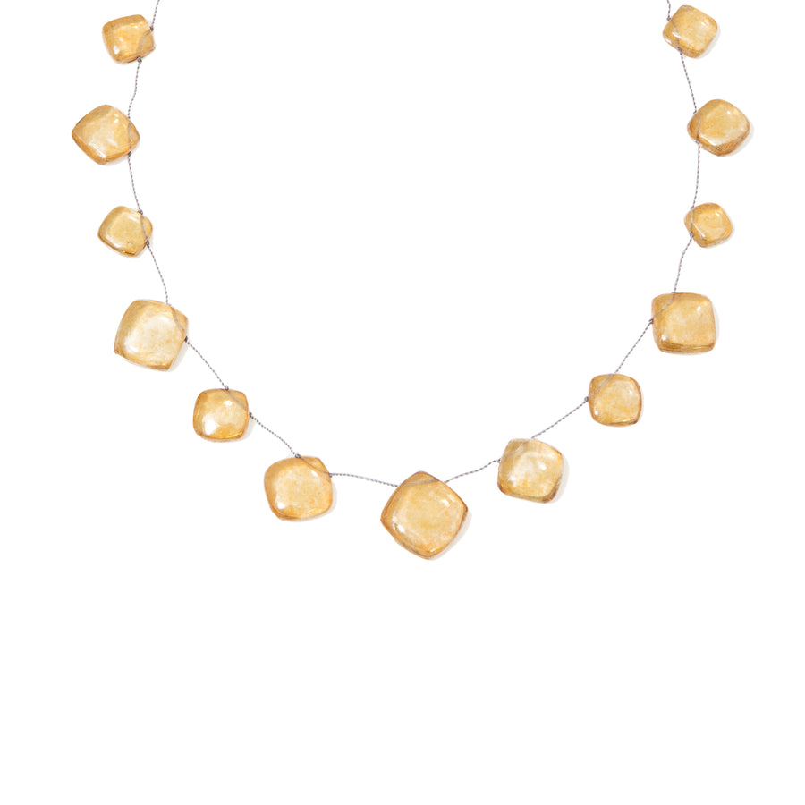 Golden Mystic Coated Rock Crystal Necklace