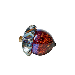 blown glass Solid Acorn sculpture/ paper weight