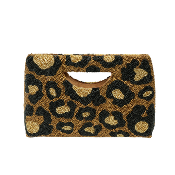 Cut Out Handle Purse -Leopard Print