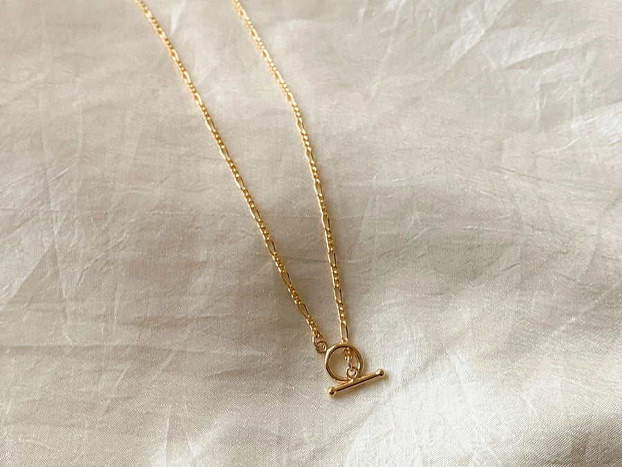 Figaro Toggle Chain - 14k Gold Fill