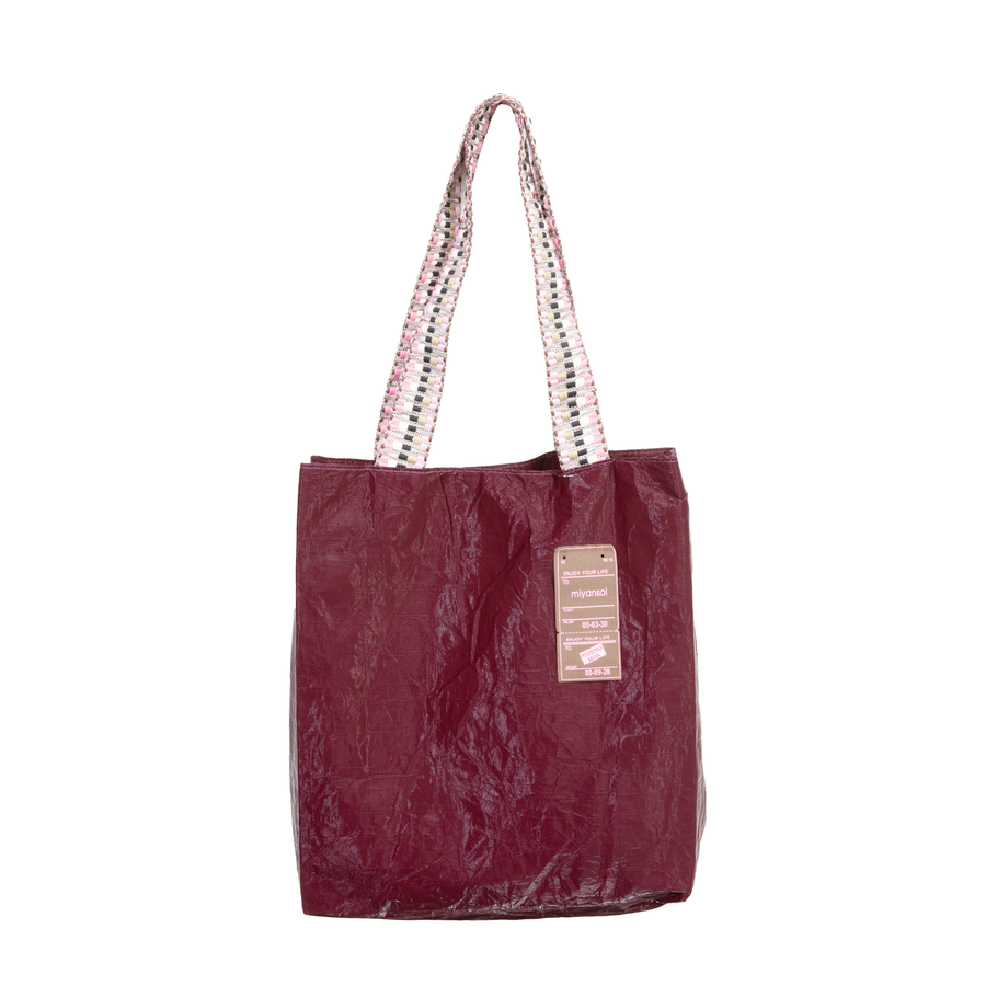 Tyvek Tote Bag- Aubergine