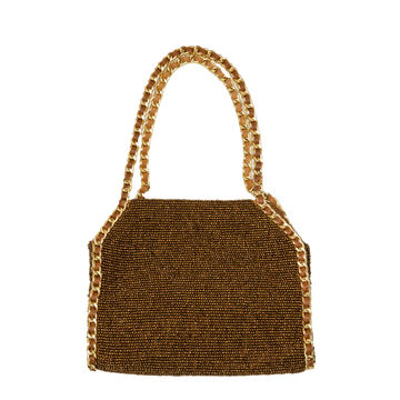 Beaded Purse- Bronze