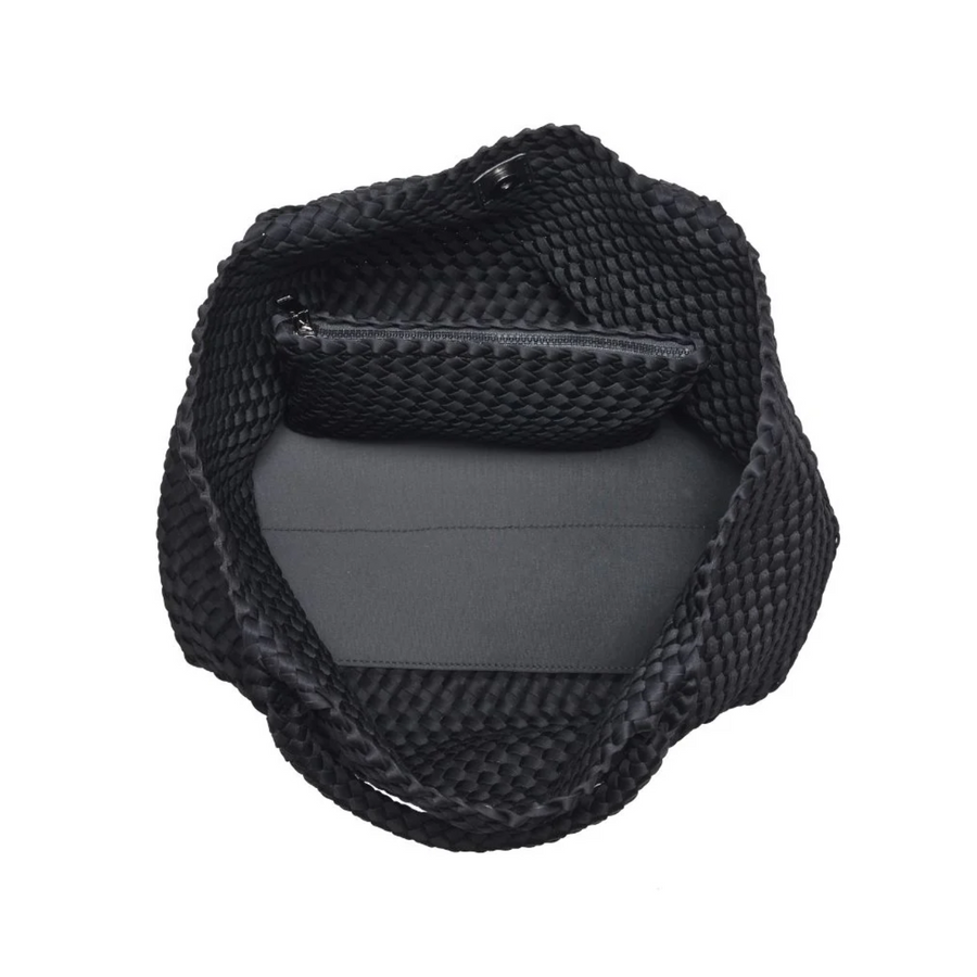 Black Laced Up Sky's The Limit Large Tote Bag