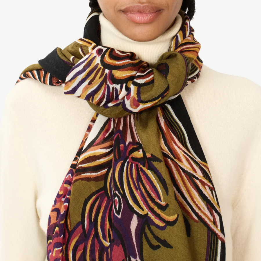 Scarf 80 - Western - Khaki