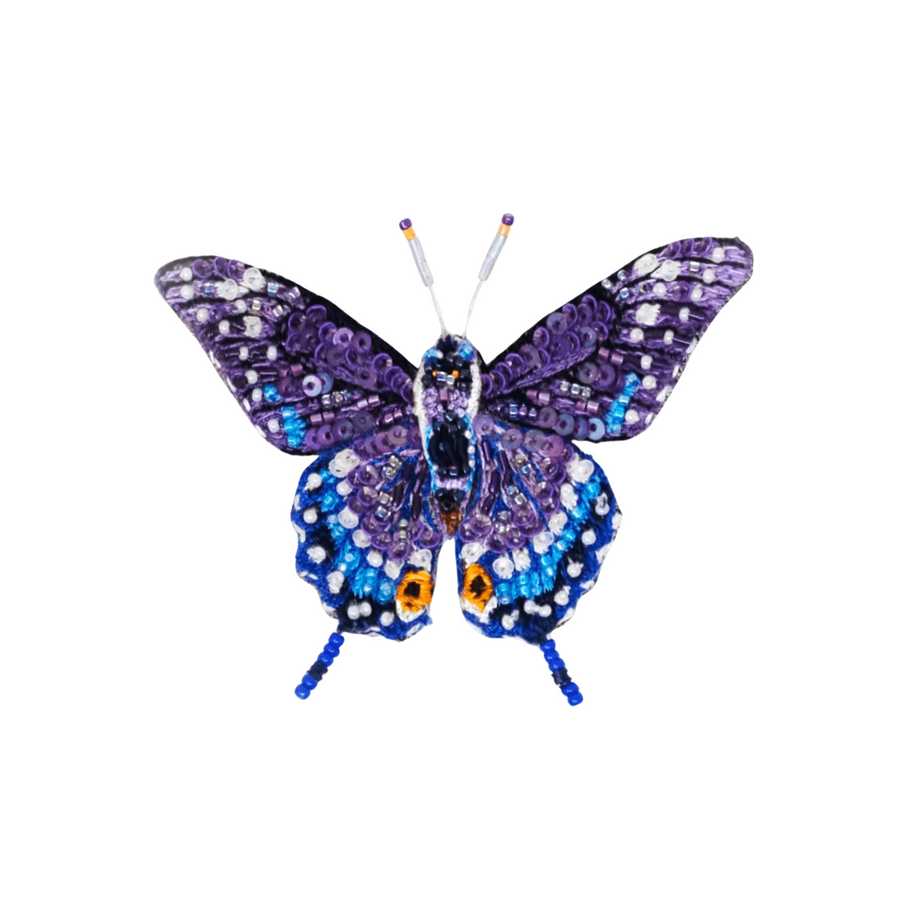 Eastern Black Swallowtail Butterfly Brooch