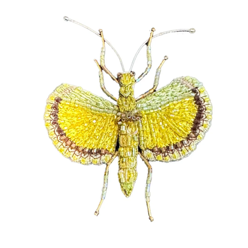 Yellow Umbrella Insect Brooch Pin
