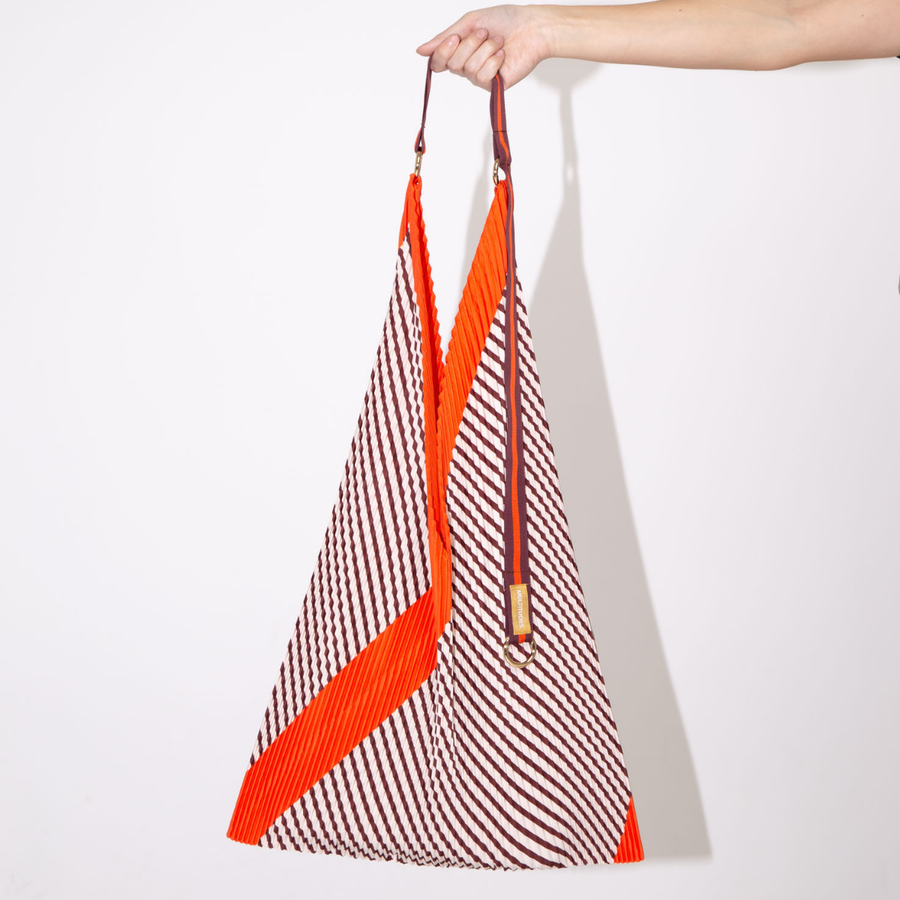 Francesa pleated tote bag