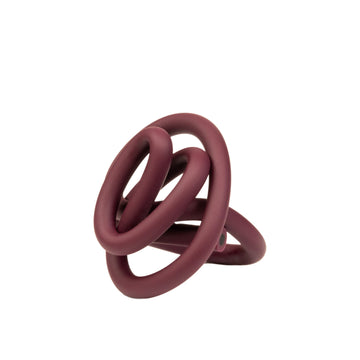 Zig Zag Ring - BURGUNDY
