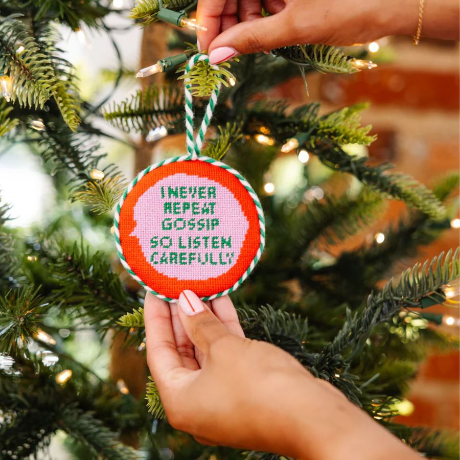 Gossip Needlepoint Ornament