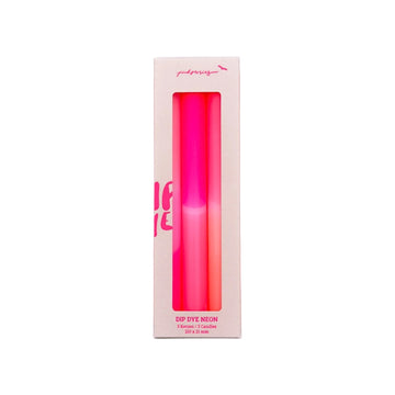 Dip Dye Neon Candles - Limited Edition Pink