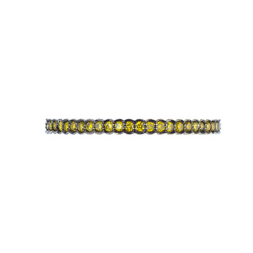 Scallop Green Diamond Band