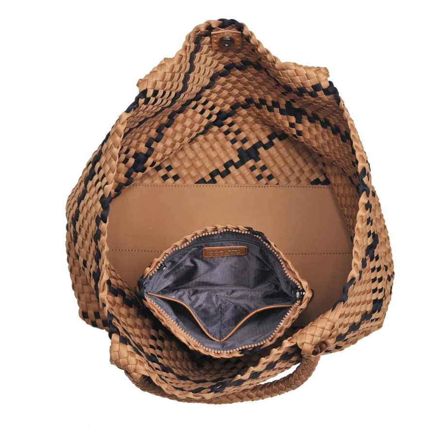 Sand Black Sky's The Limit Large Tote Bag