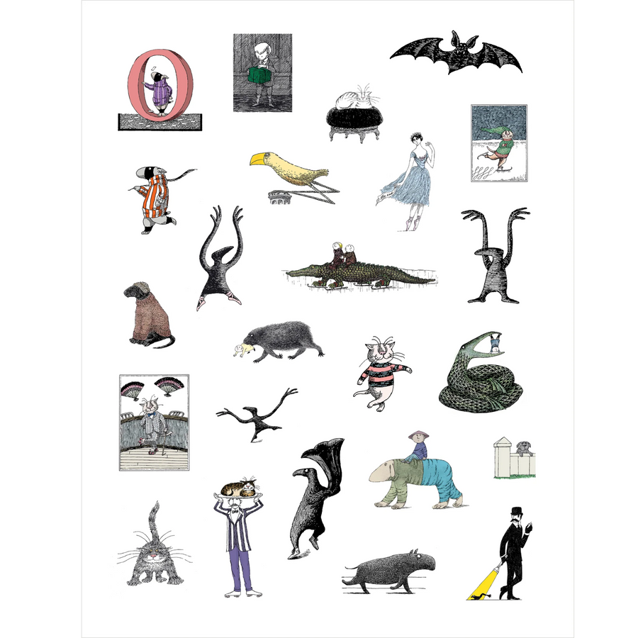Edward Gorey Sticker Book
