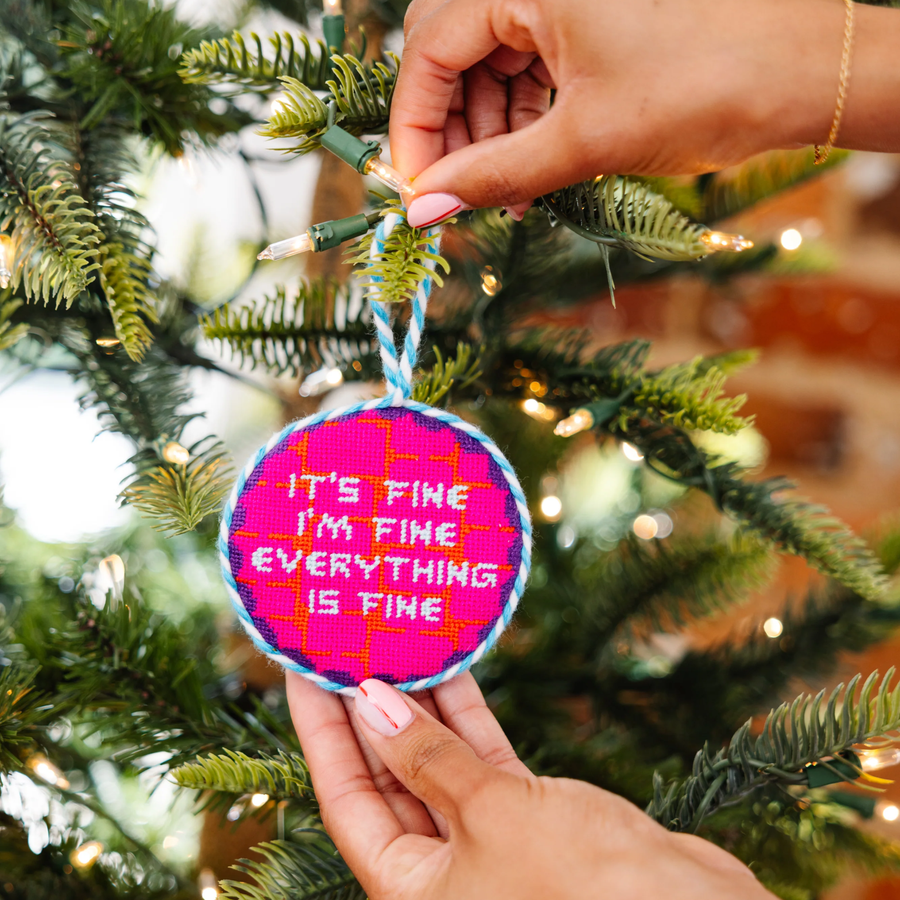 Everything's Fine Needlepoint Ornament