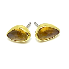 CITRINE 18Kt/Silver Earrings