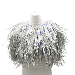 Recycled Plastic Capelet - Silver