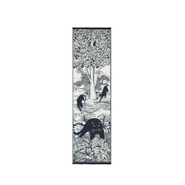 Scarf 55 - PANTHERE WHITE