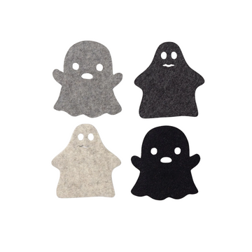Merino Wool Spooky Coaster Multi 4 Pack
