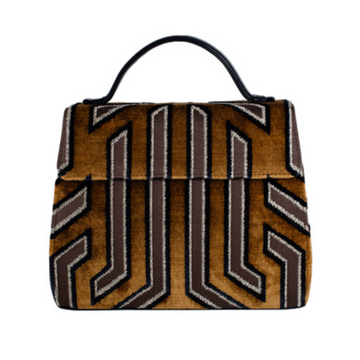 Jackie Handbag - Brown Stripe