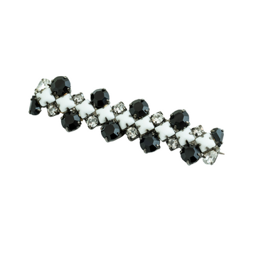 Black and white bar BROOCH