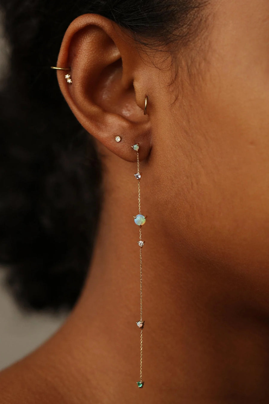 Linear Chain Earrings