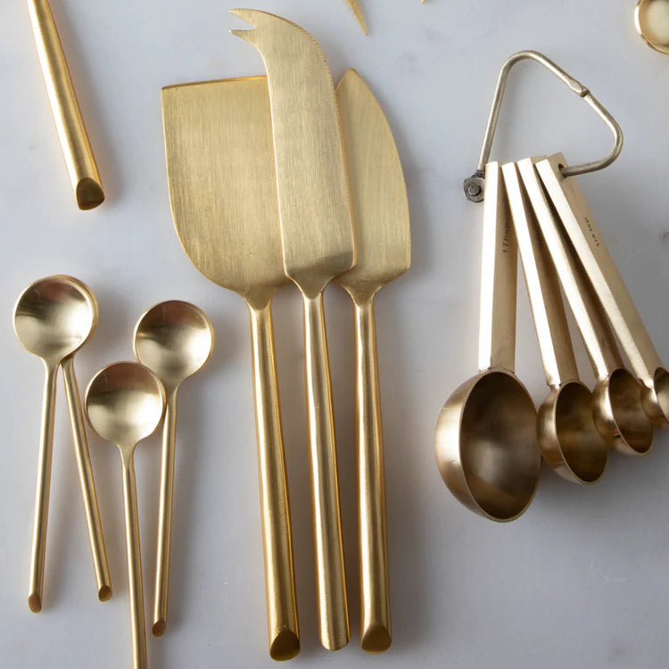 Matte Gold Cheese Set