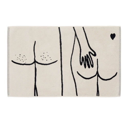 Bathmat Naked Couple Two-Sided